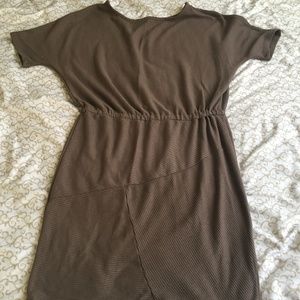 Brown Derek Heart Sweater Dress